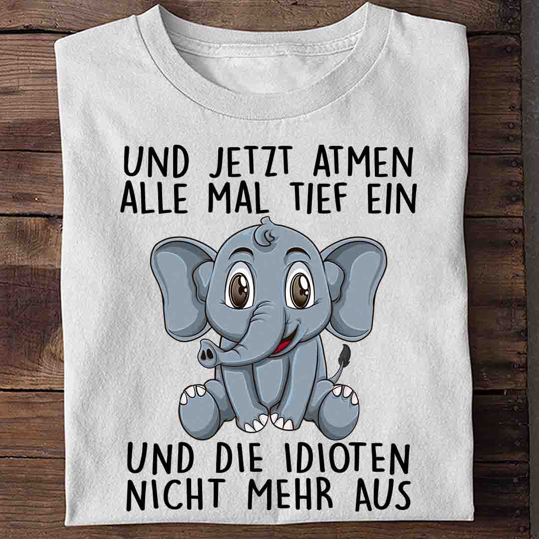 Einatmen Elefant - Shirt Unisex