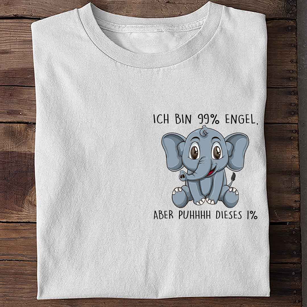 Engel Elefant Brust - Shirt Unisex