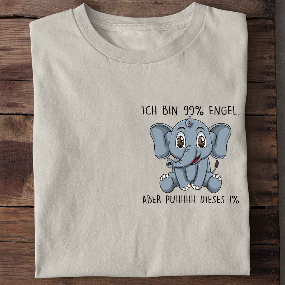Engel Elefant Brust - Shirt Unisex