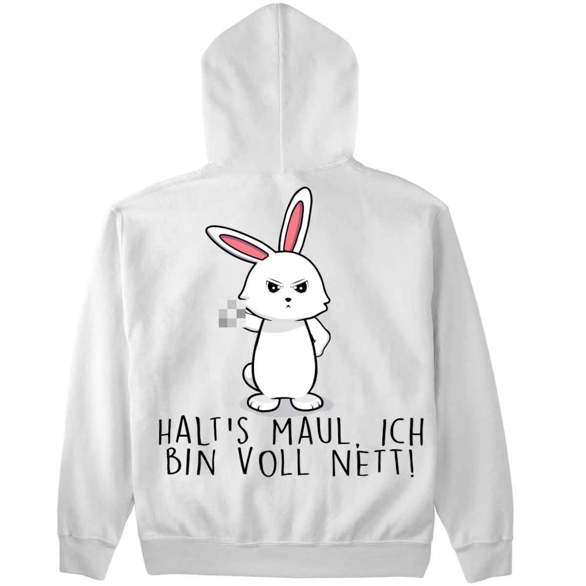 Voll Nett Bunny - Premium Hoodie Unisex Rückendruck