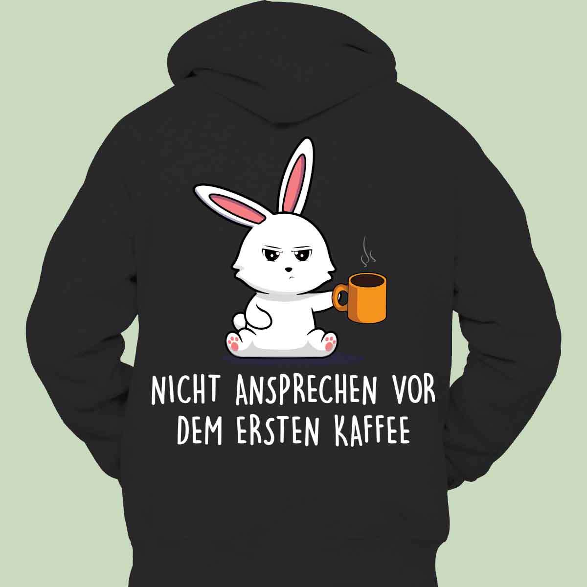 Ansprechen Bunny - Hoodie Unisex Rückendruck