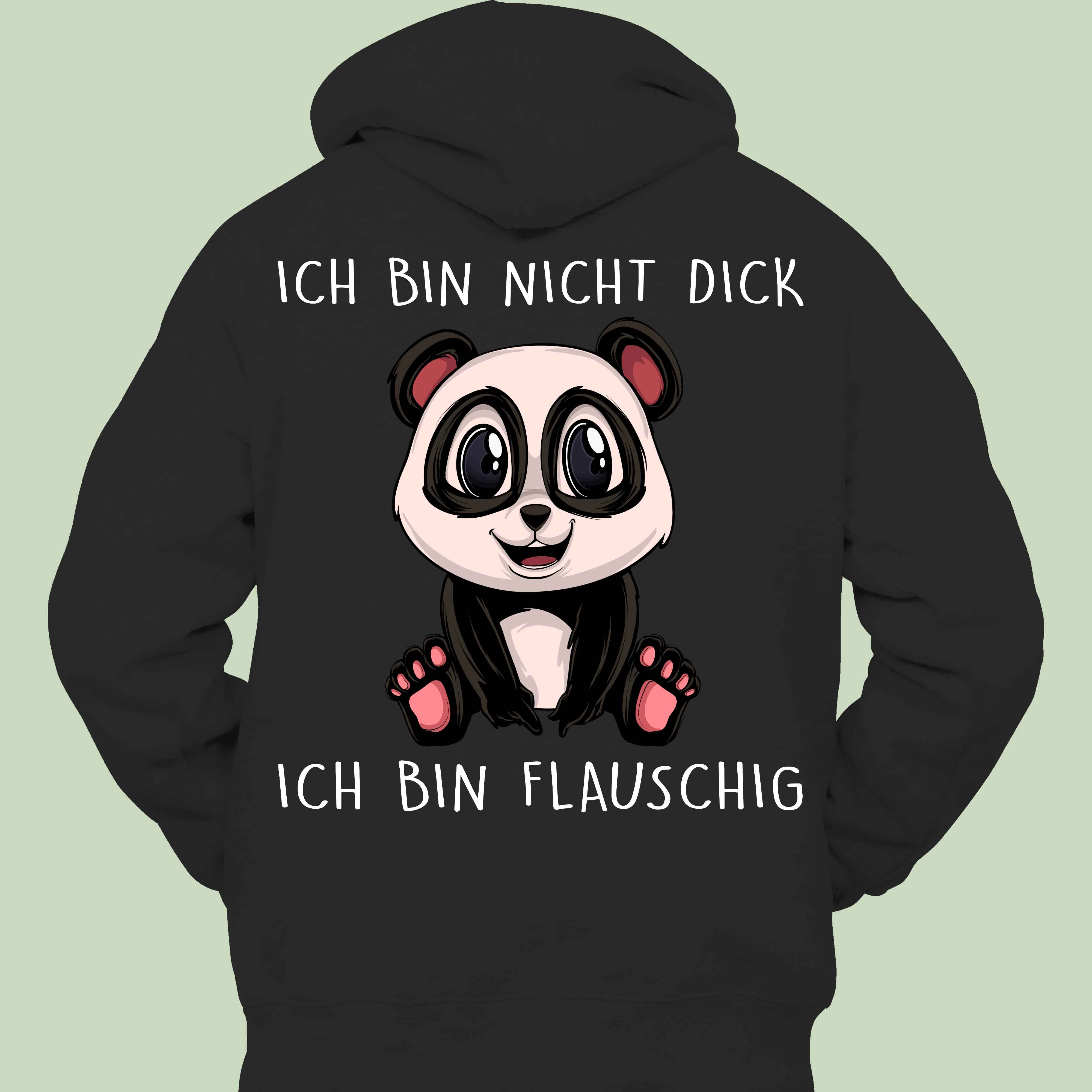 Flauschig Panda - Hoodie Unisex Rückendruck