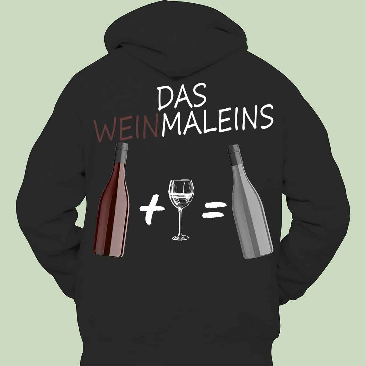 Weinmaleins - Hoodie Unisex Rückendruck