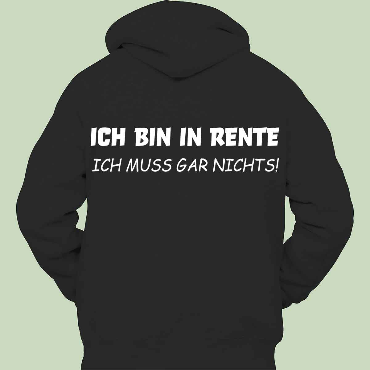 Rente 2 - Hoodie Unisex Rückendruck