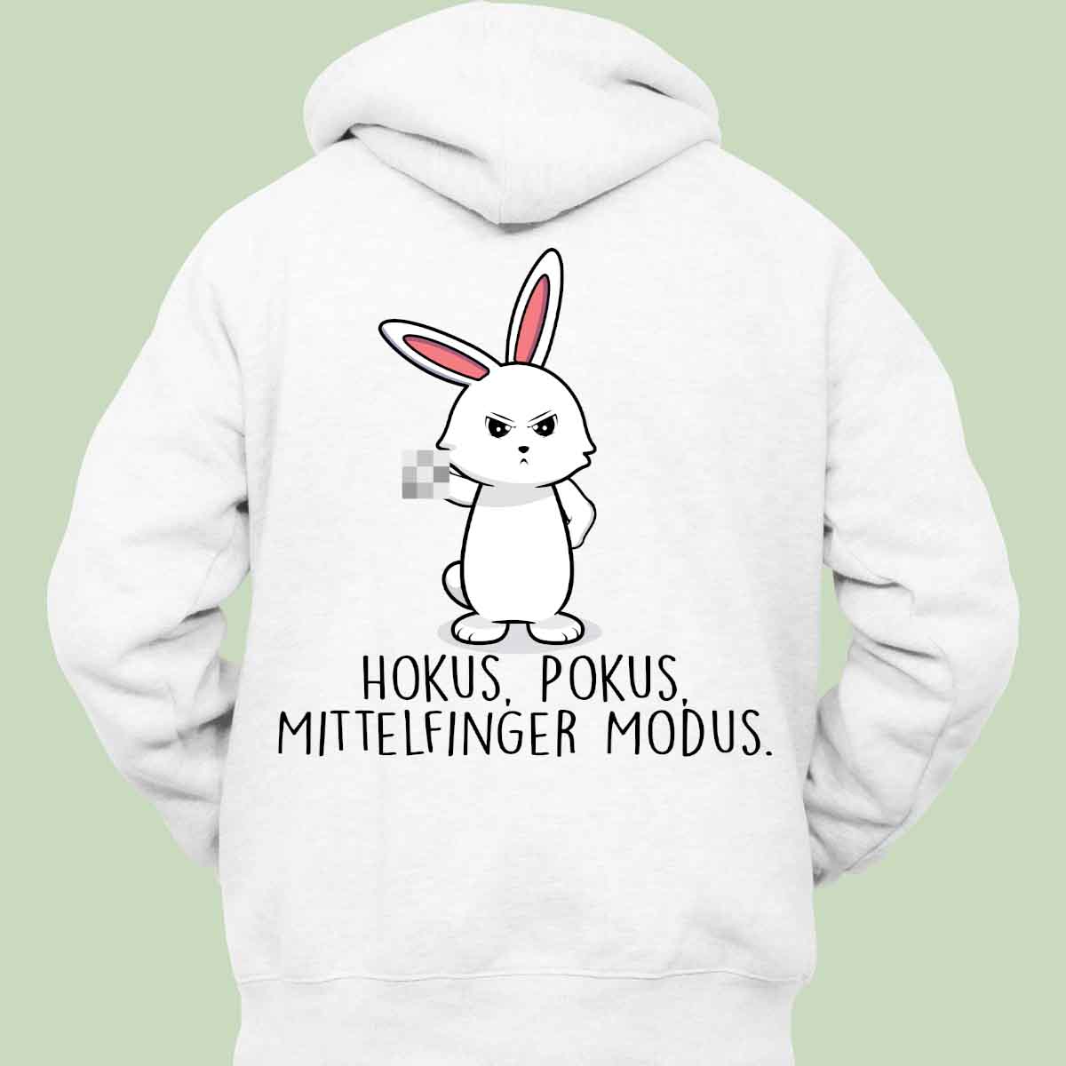 Hokus Pokus Bunny - Hoodie Unisex Rückendruck