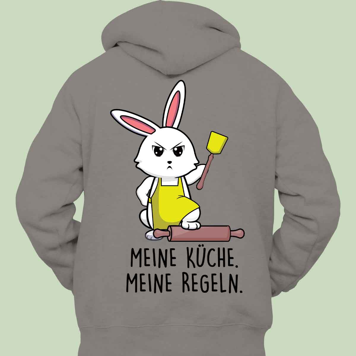 Küche Bunny - Hoodie Unisex Rückendruck