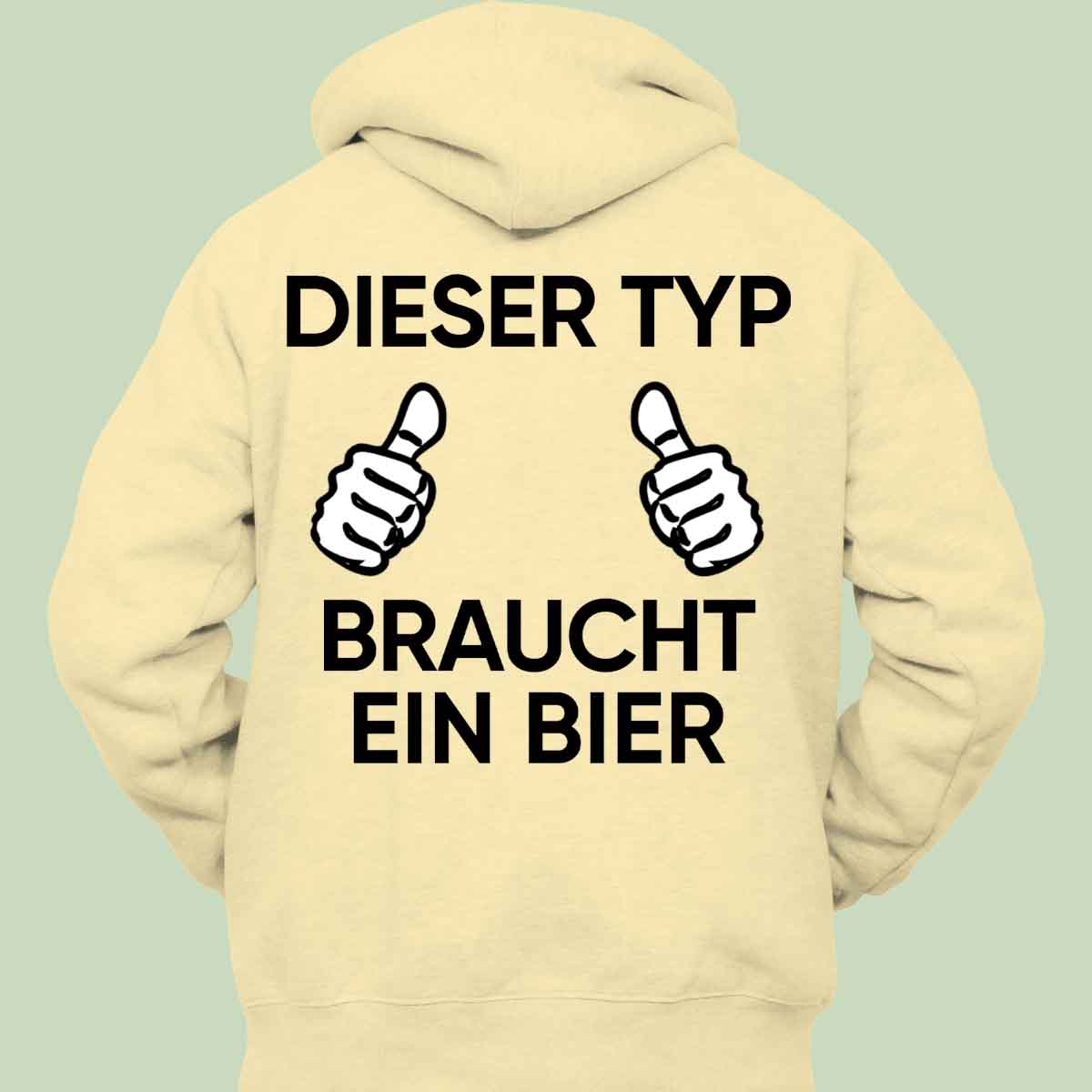 Dieser Typ - Hoodie Unisex Rückendruck