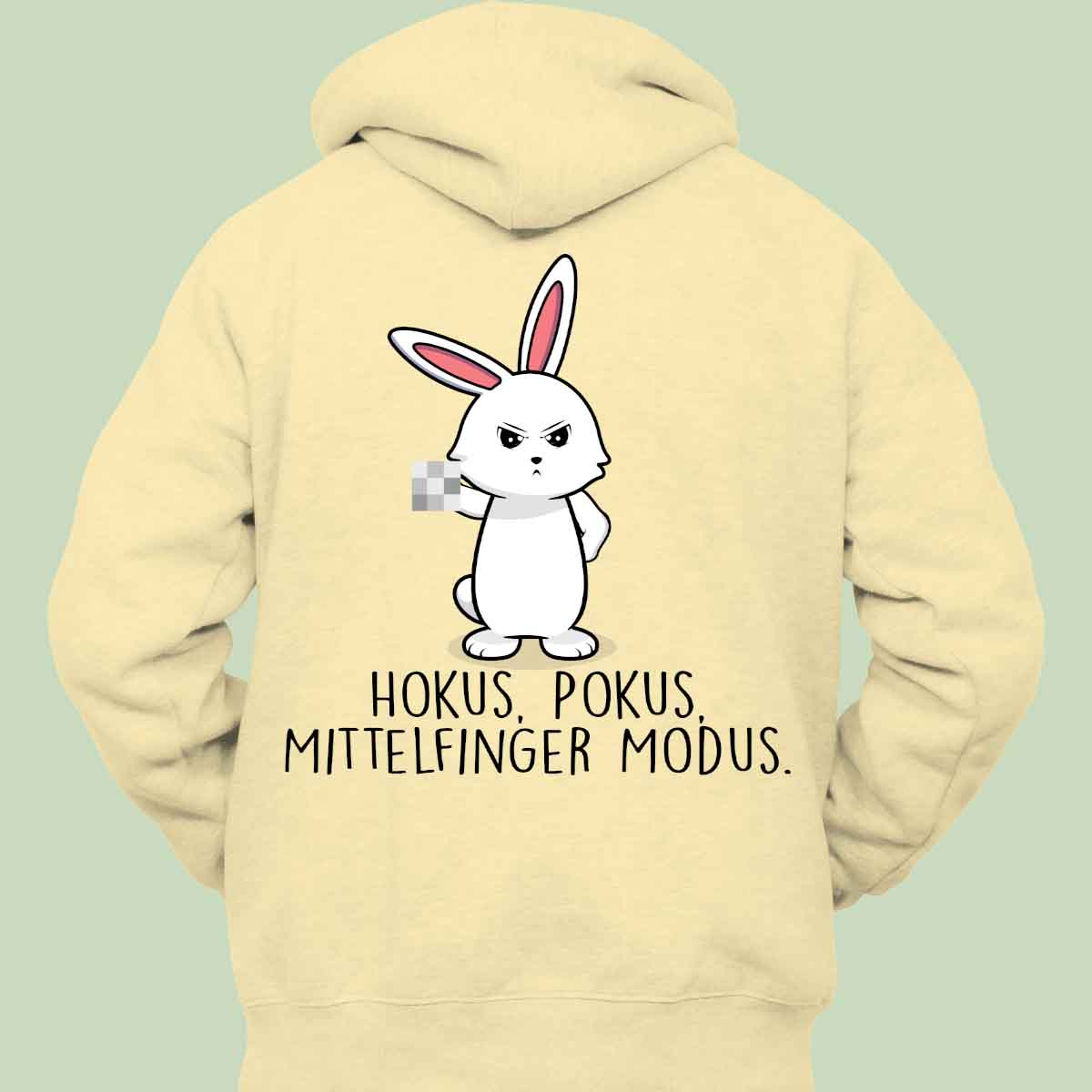 Hokus Pokus Bunny - Hoodie Unisex Rückendruck