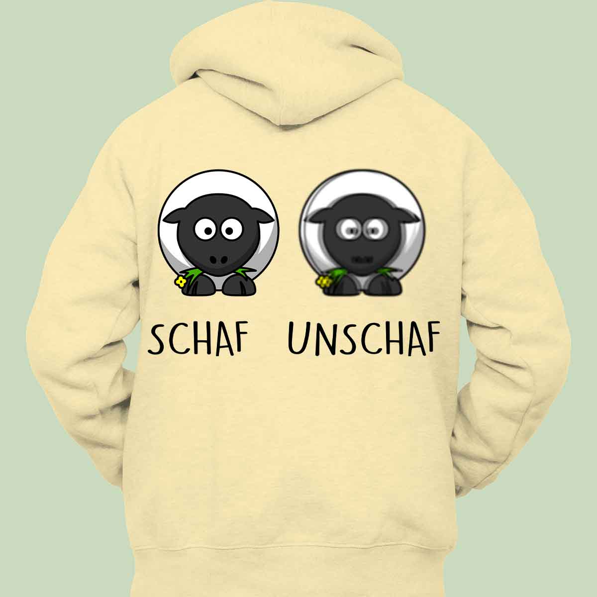 Unschaf - Hoodie Unisex Rückendruck