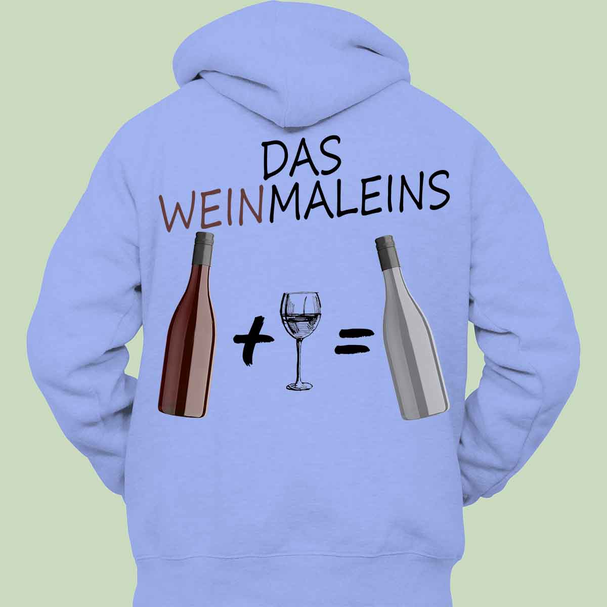 Weinmaleins - Hoodie Unisex Rückendruck