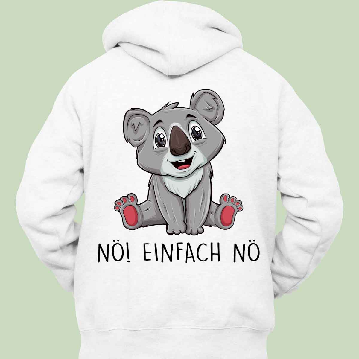 Nö! Koala - Hoodie Unisex Rückendruck