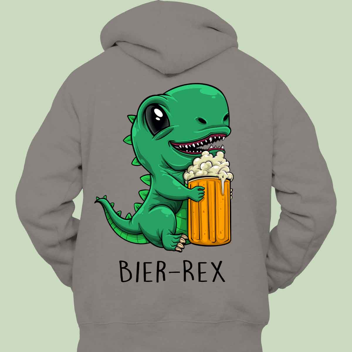 Bier-Rex - Hoodie Unisex Rückendruck