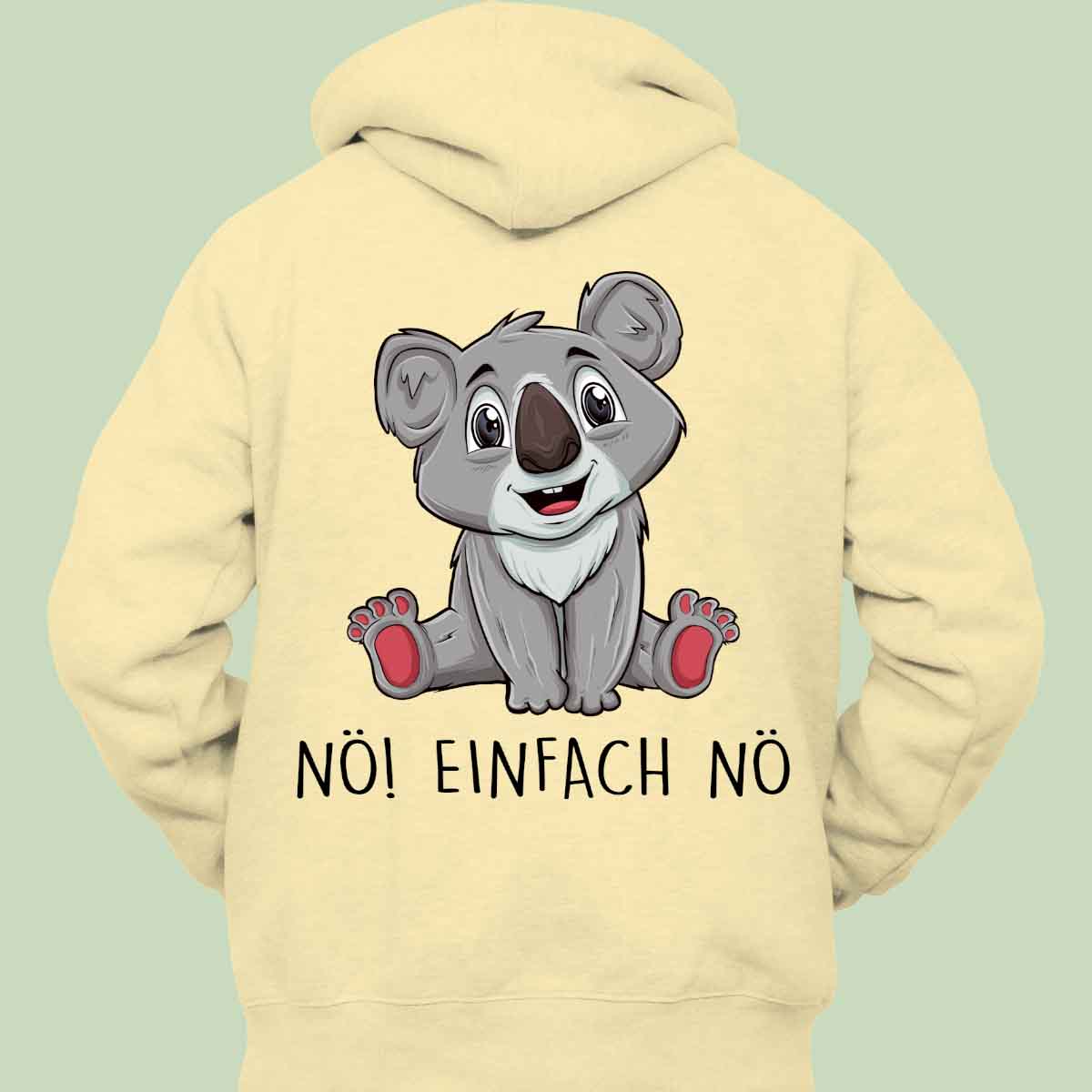 Nö! Koala - Hoodie Unisex Rückendruck