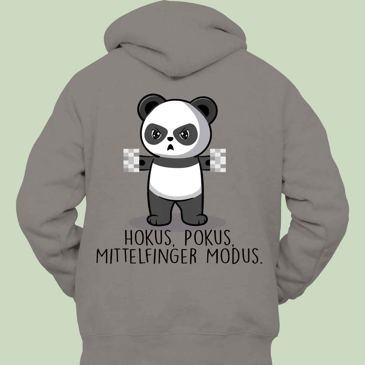 Ansprechen Cute Panda - Hoodie Unisex Rückendruck