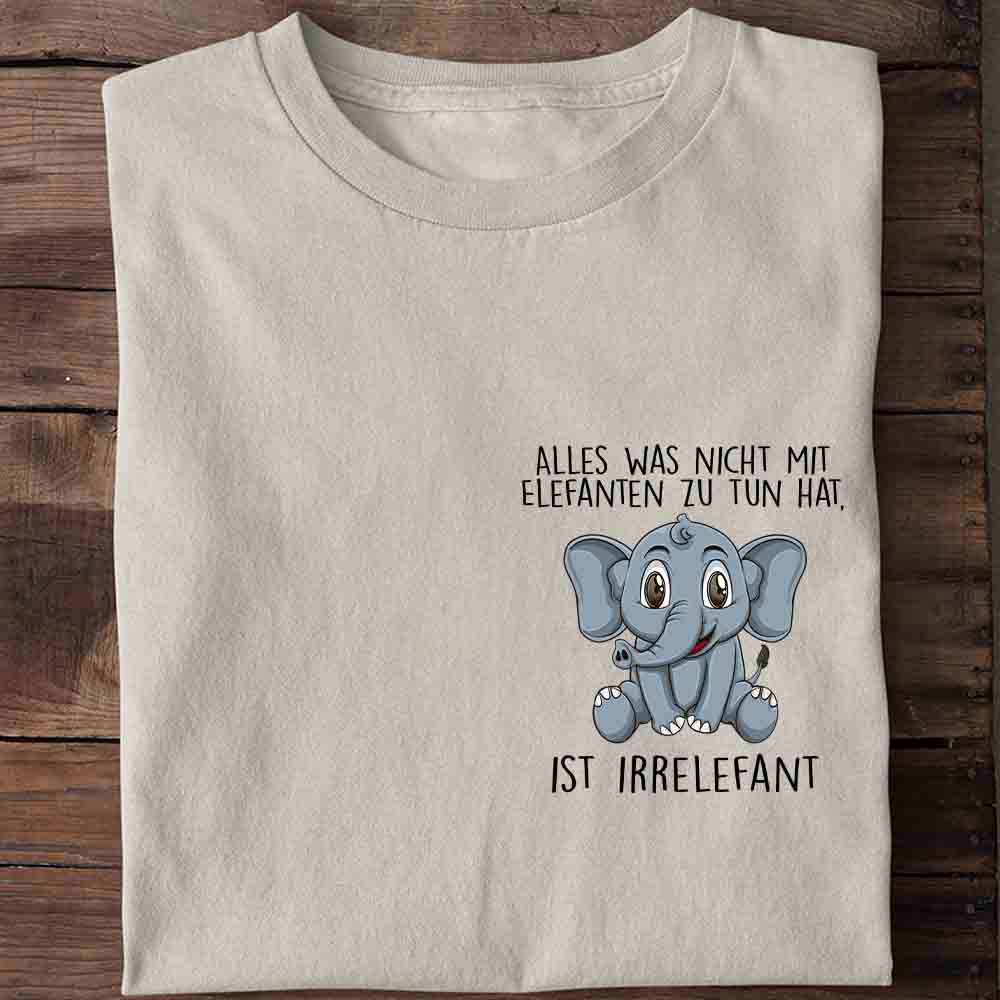 Irrelefant Elefant Brust - Shirt Unisex
