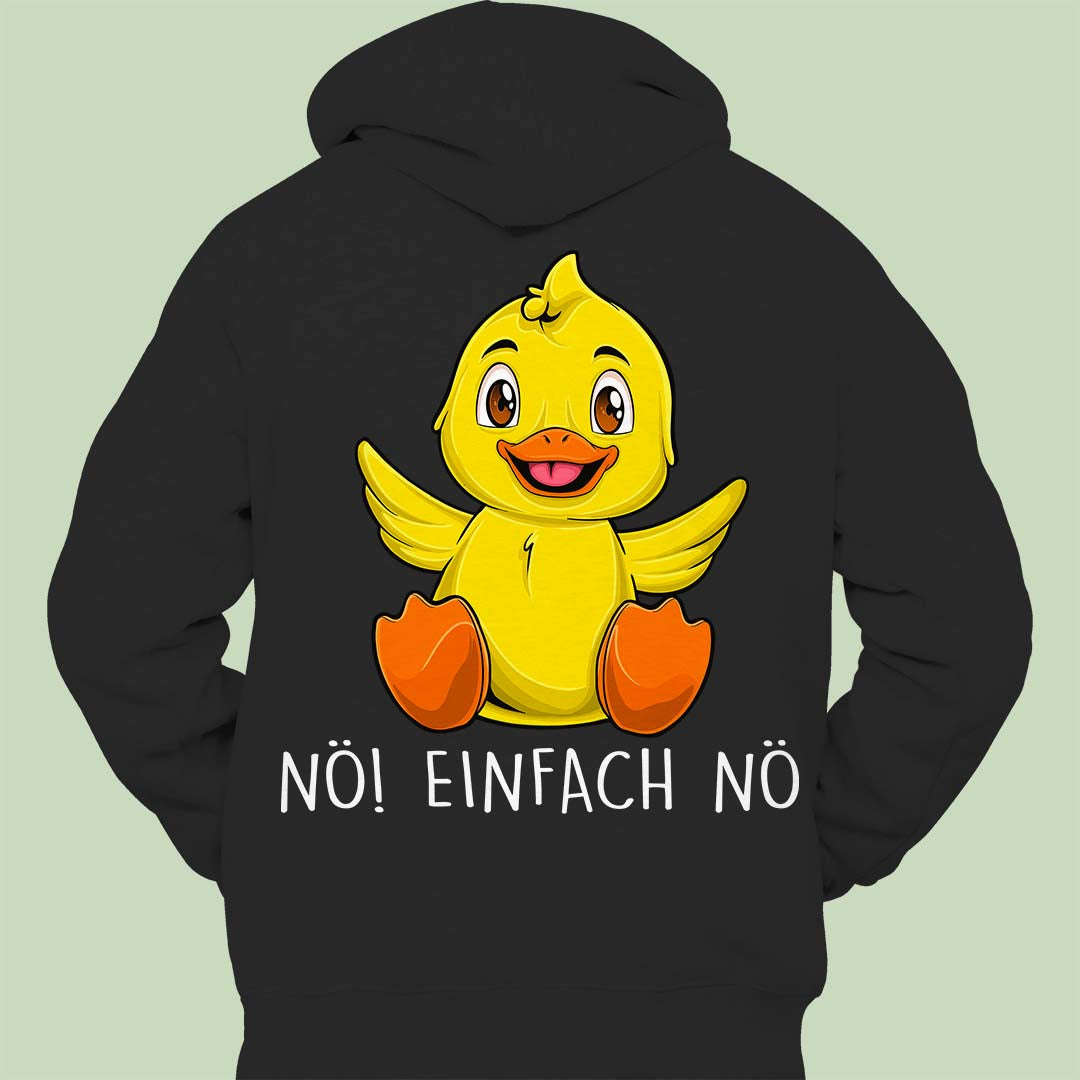 Nö! Ente - Hoodie Unisex Rückendruck