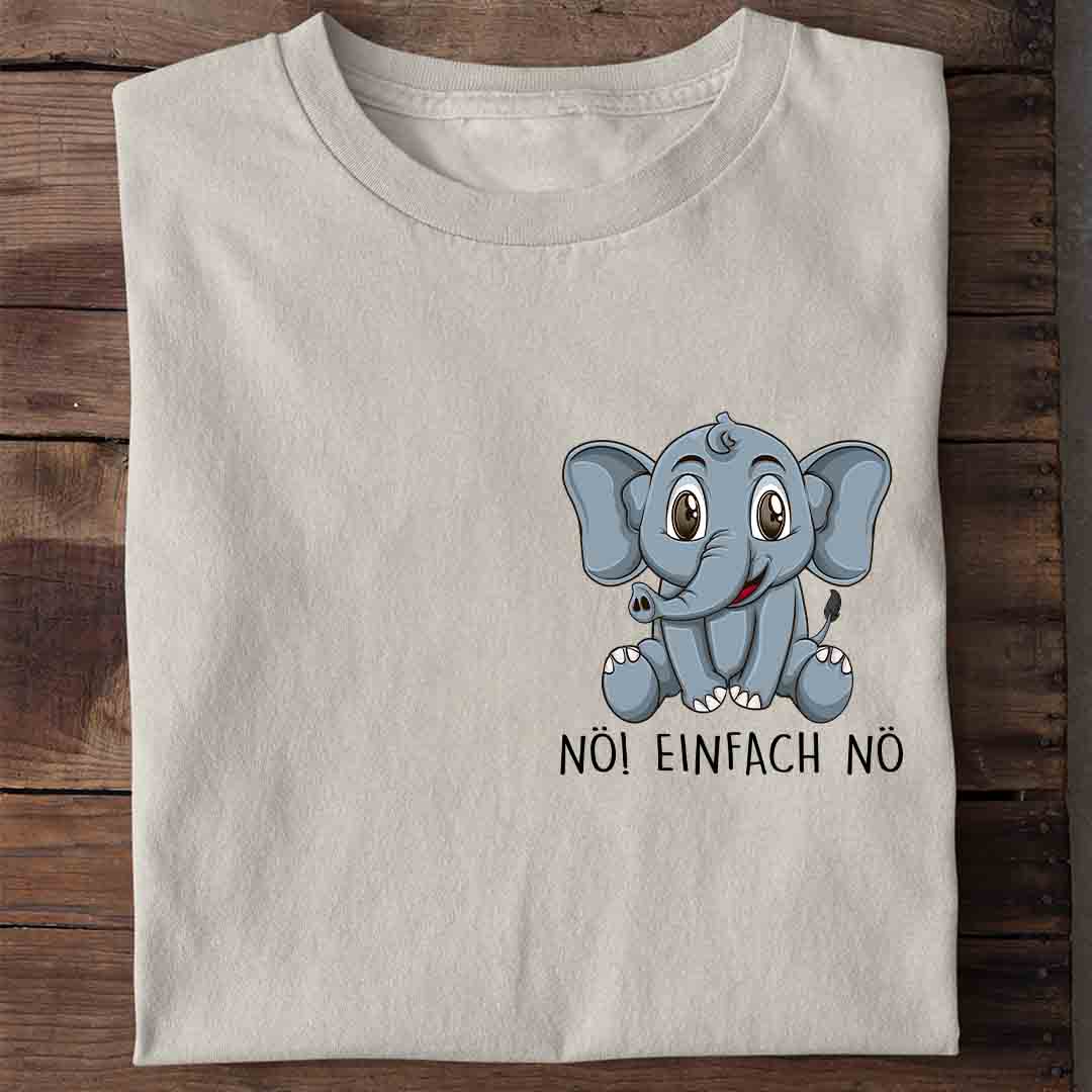 Nö! Elefant Brust - Shirt Unisex