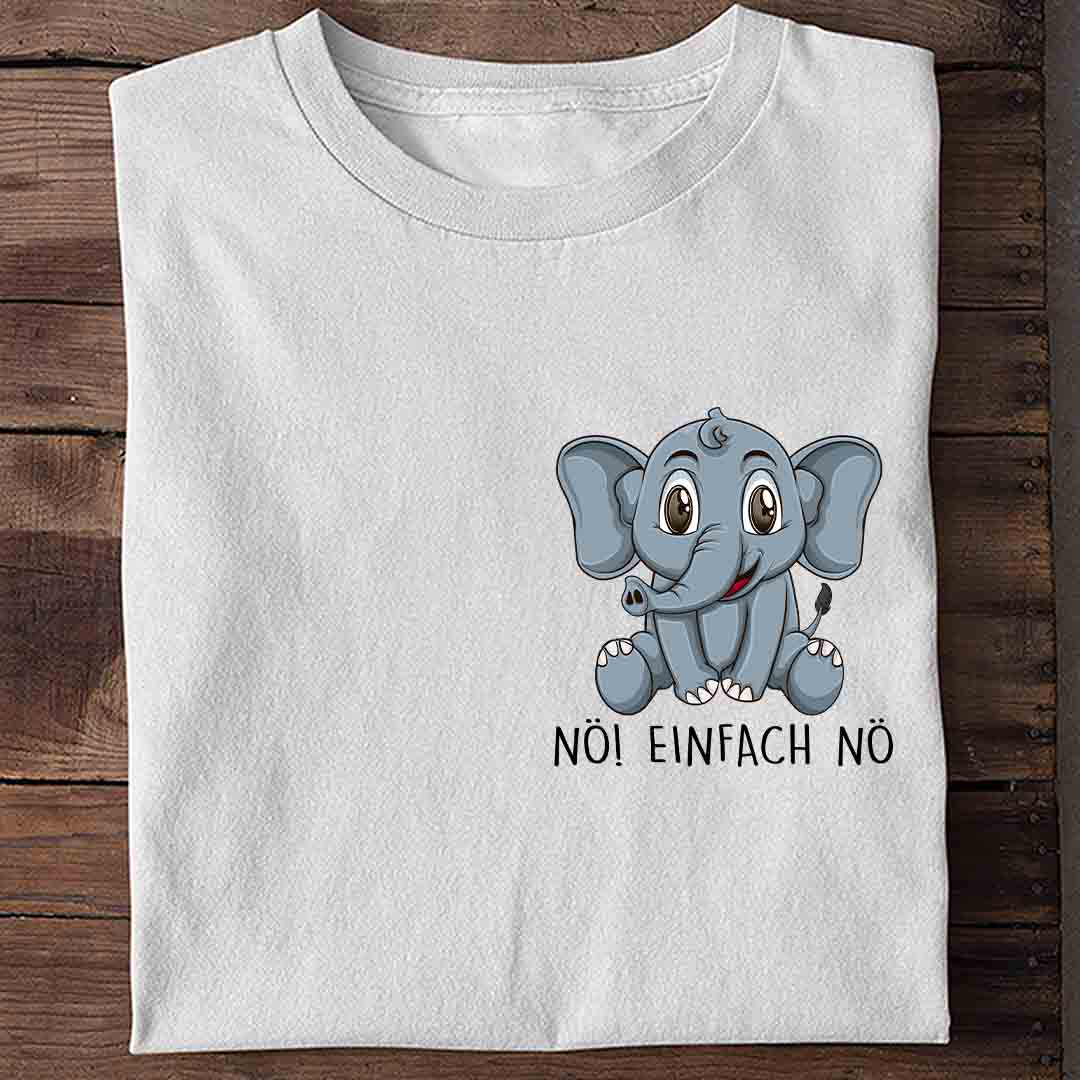 Nö! Elefant Brust - Shirt Unisex