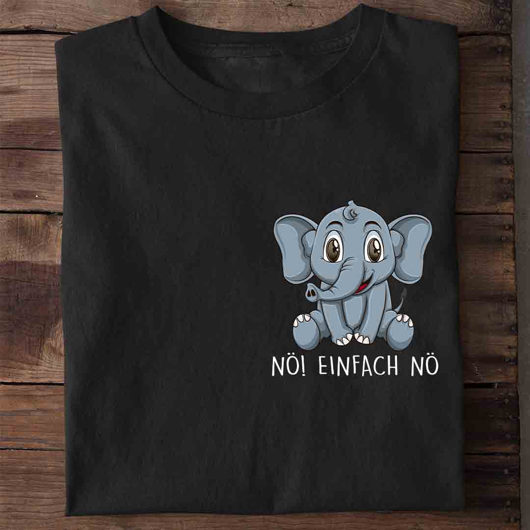 Nö! Elefant Brust - Shirt Unisex