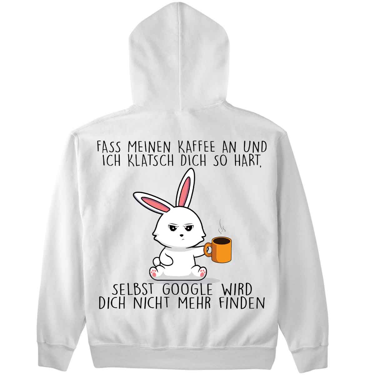 Google Bunny - Premium Hoodie Unisex Rückendruck