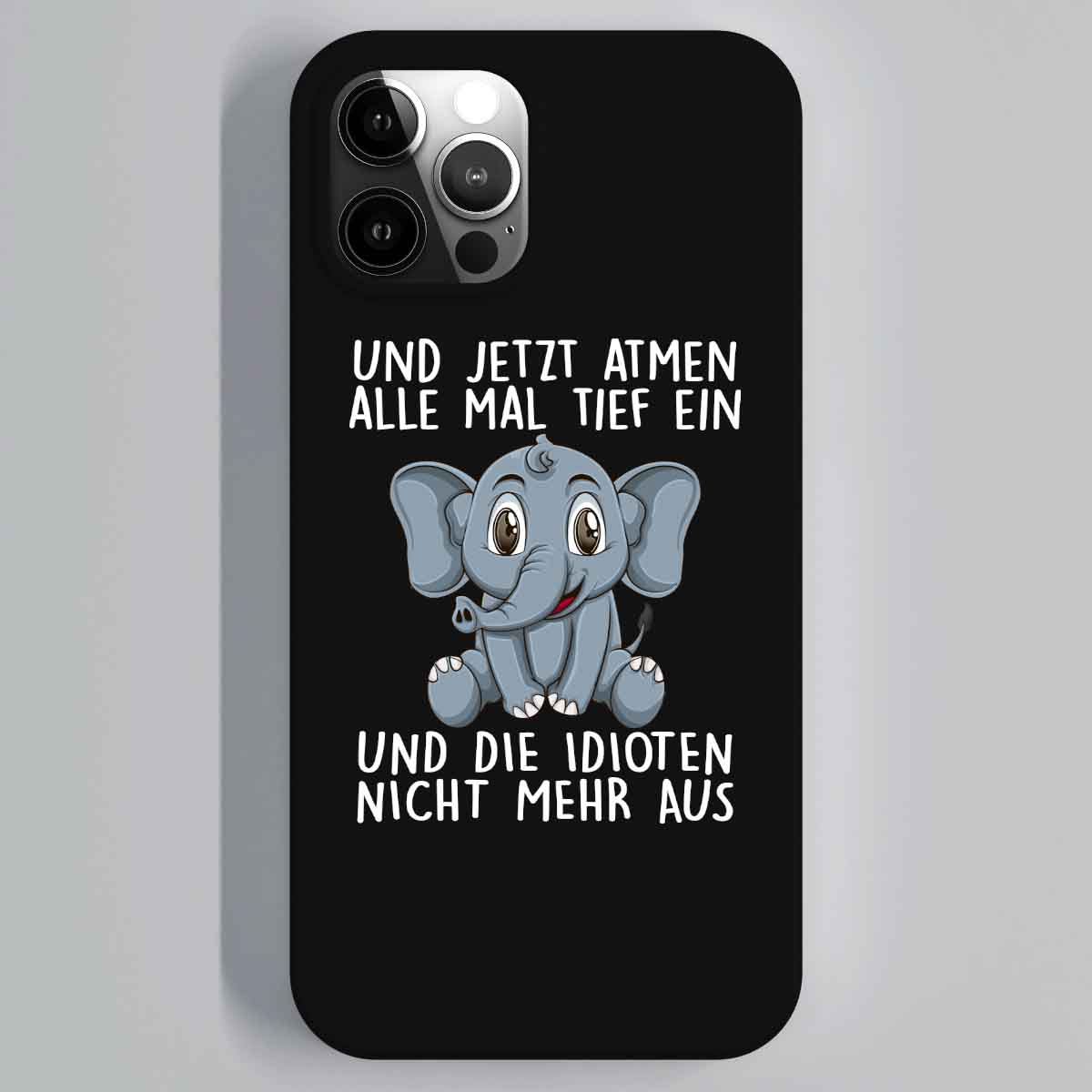 Einatmen Elefant - Handyhülle IPhone