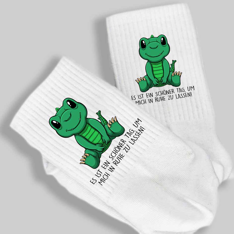 Ruhe Dinosaurier - Premium Socken Lang
