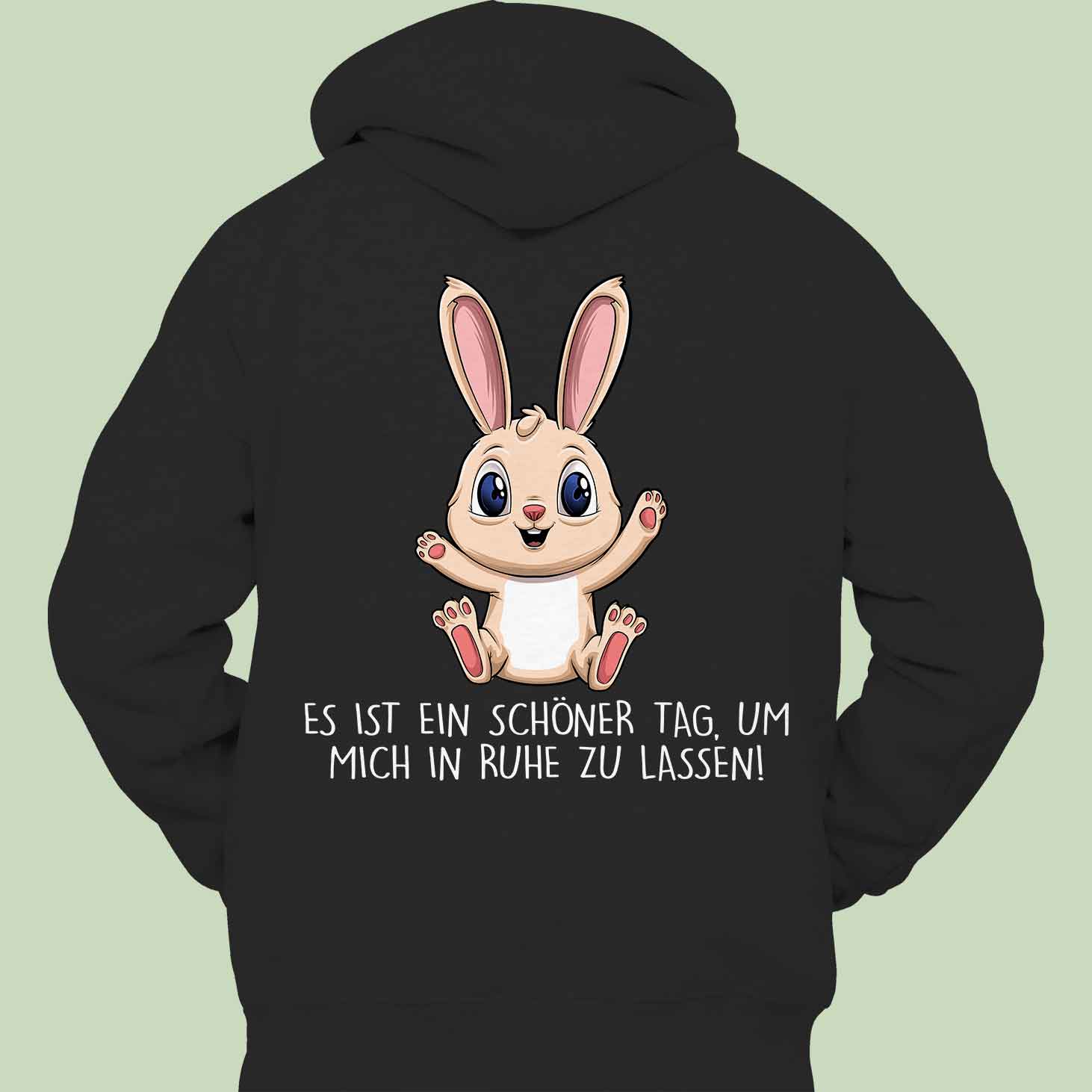 Ruhe Hase - Hoodie Unisex Rückendruck