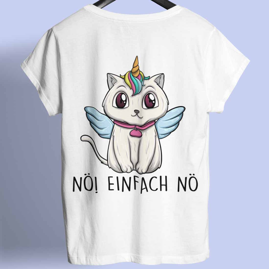 Nö! Caticorn - Shirt Rückendruck