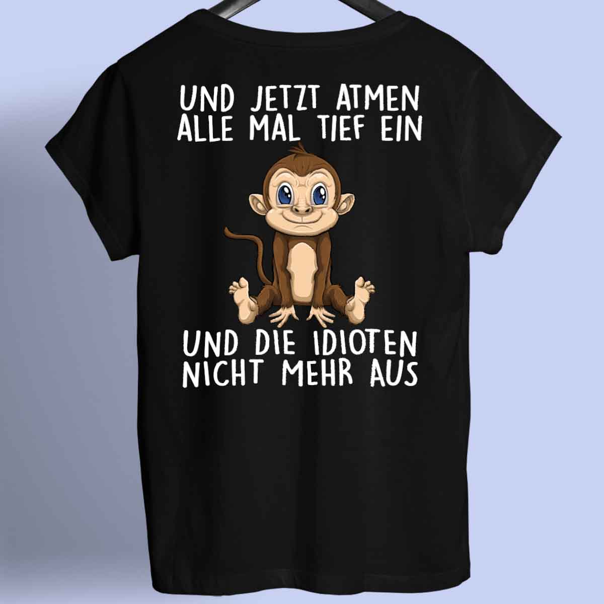 Einatmen Affe - Shirt Rückendruck
