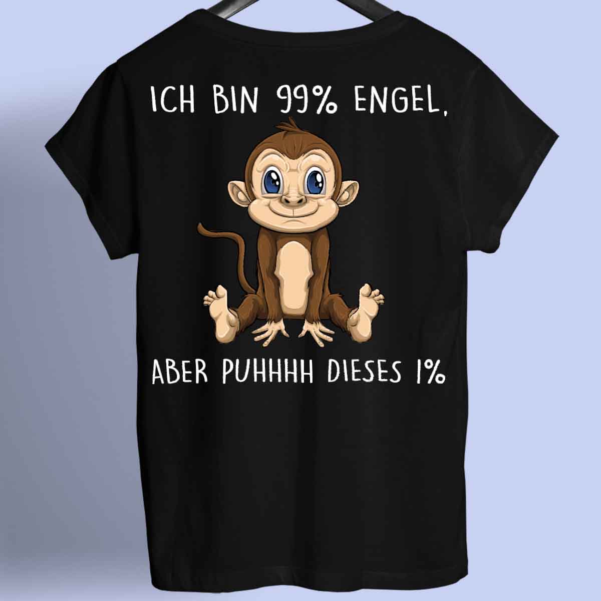 Engel Affe - Shirt Rückendruck
