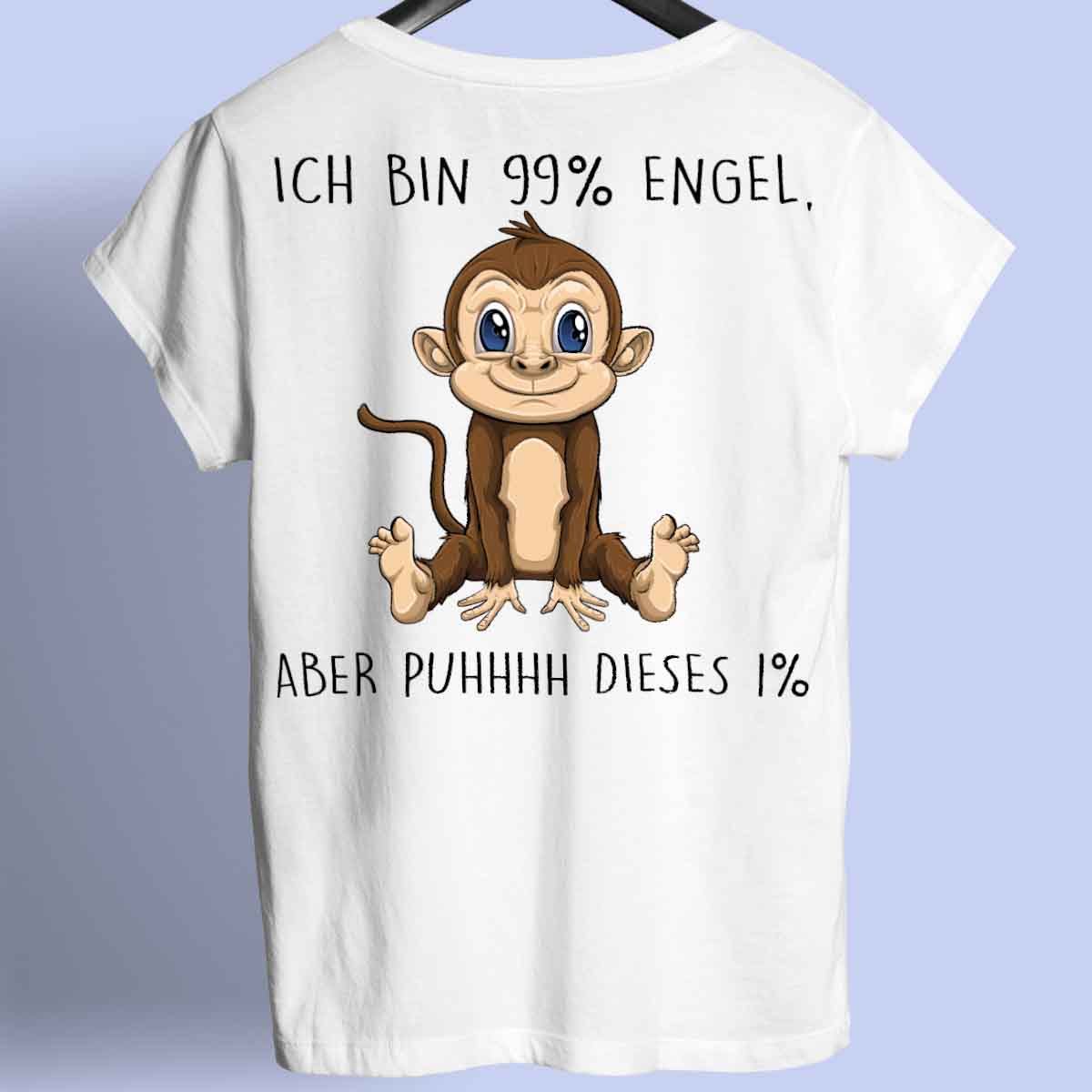 Engel Affe - Shirt Rückendruck