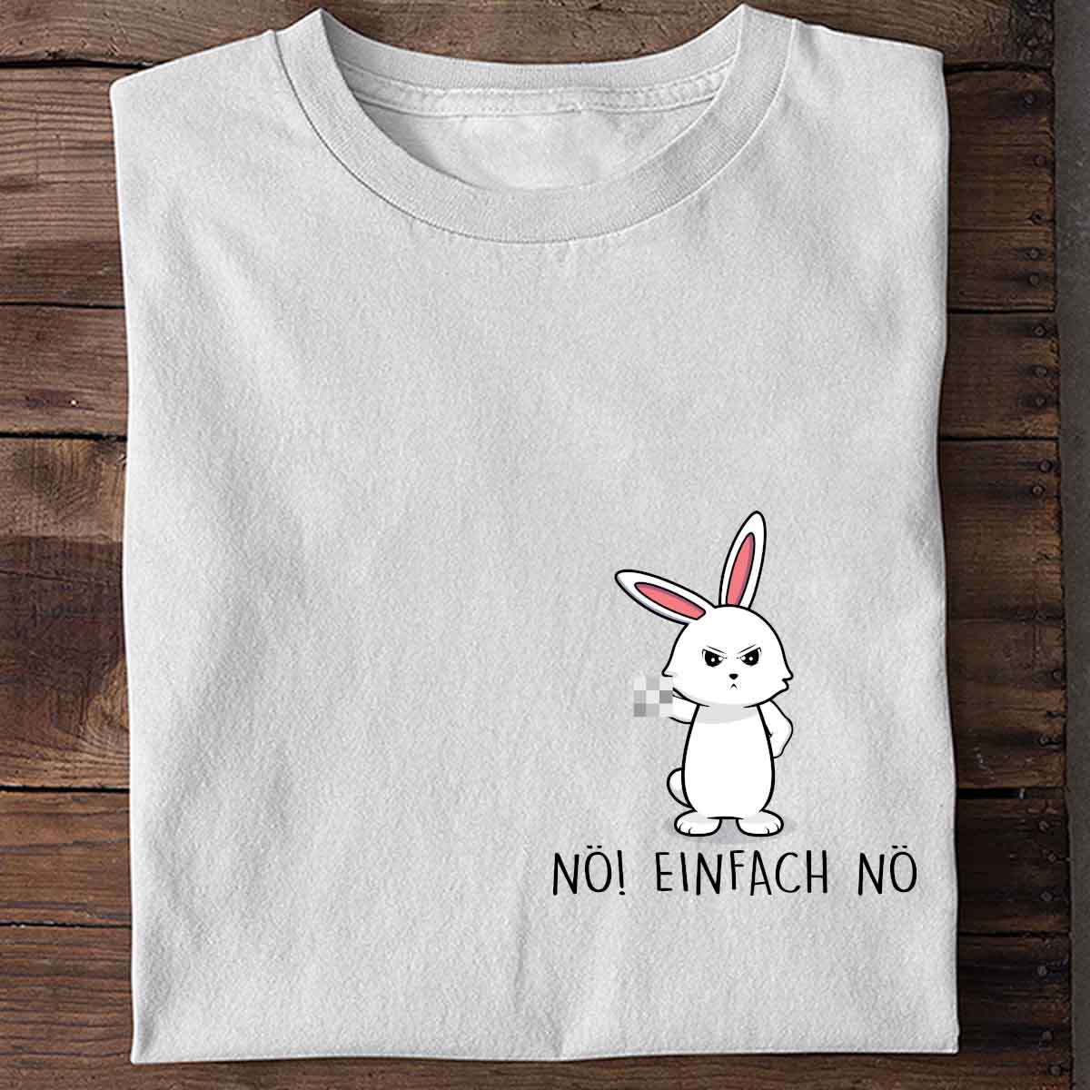 Nö! Bunny Brust - Shirt Unisex