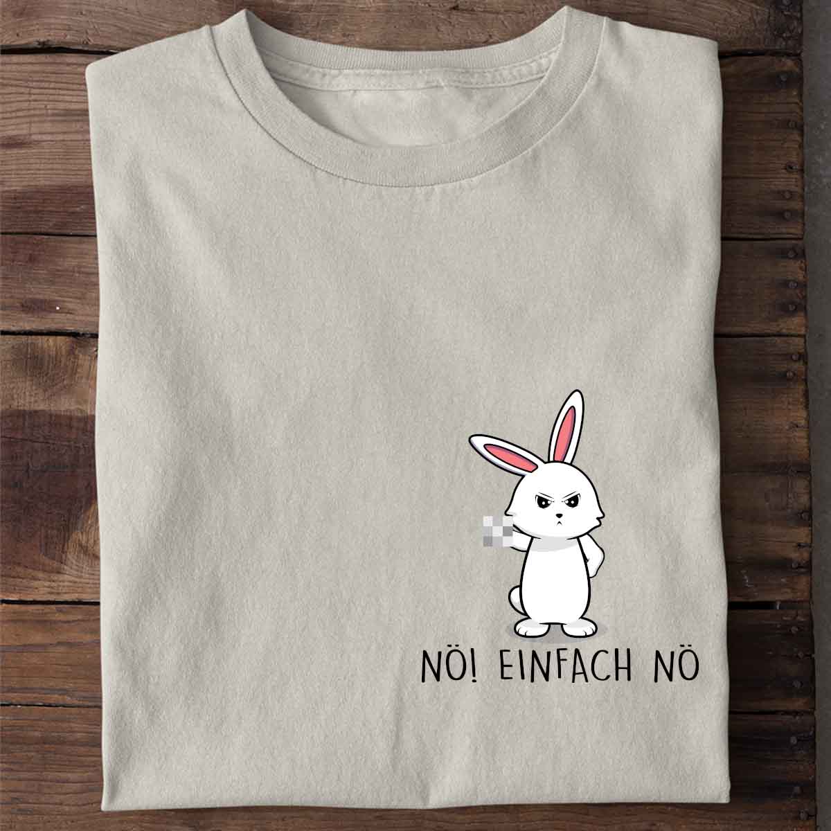 Nö! Bunny Brust - Shirt Unisex