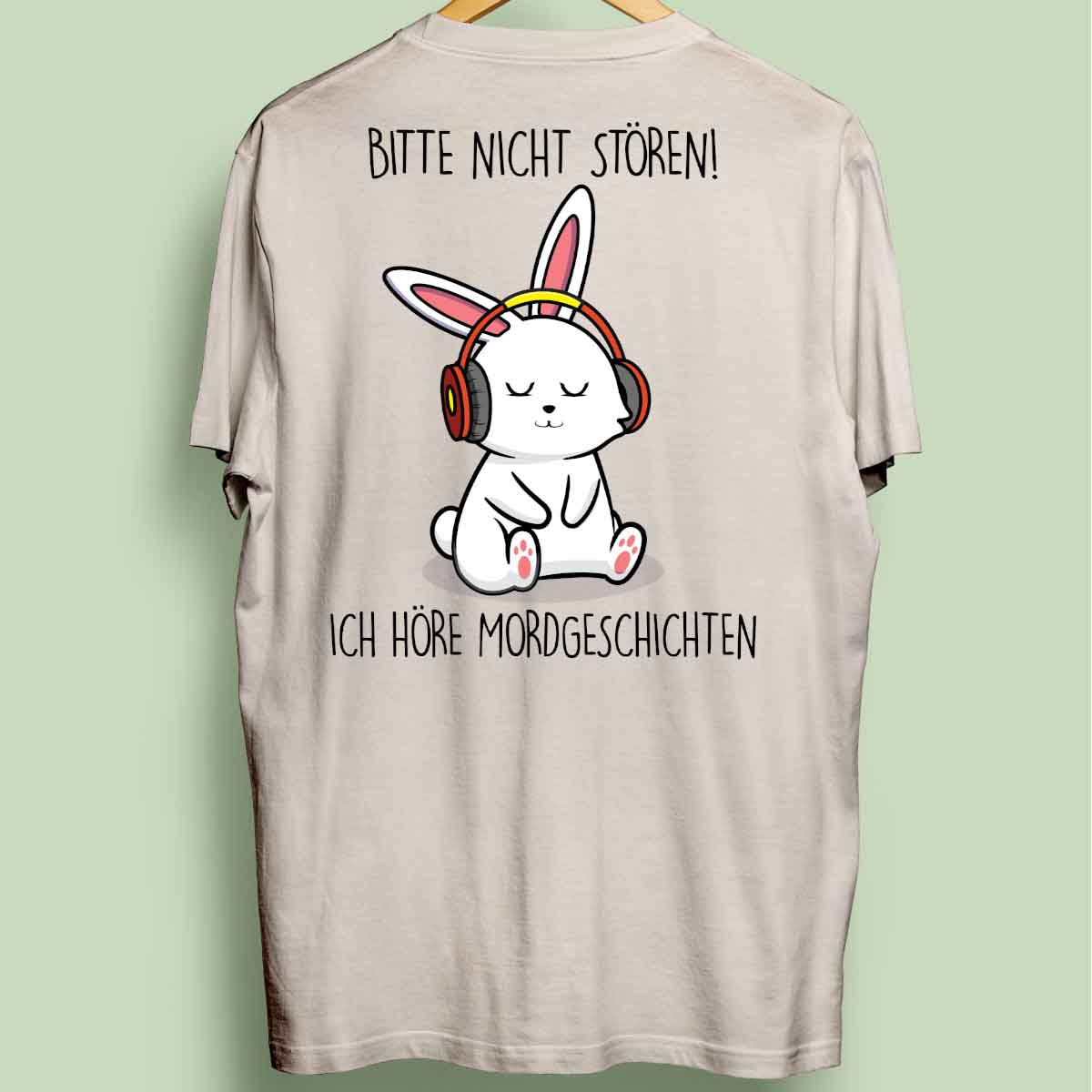 Mordgeschichten Bunny - Oversize Shirt Unisex Rückendruck