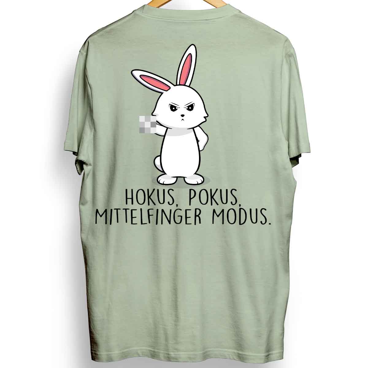 Hokus Pokus Bunny - Oversize Shirt Unisex Rückendruck