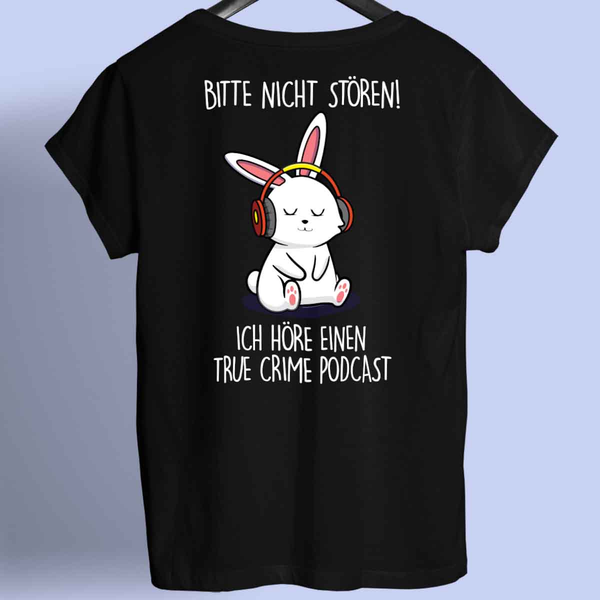 Podcast Bunny - Shirt Rückendruck