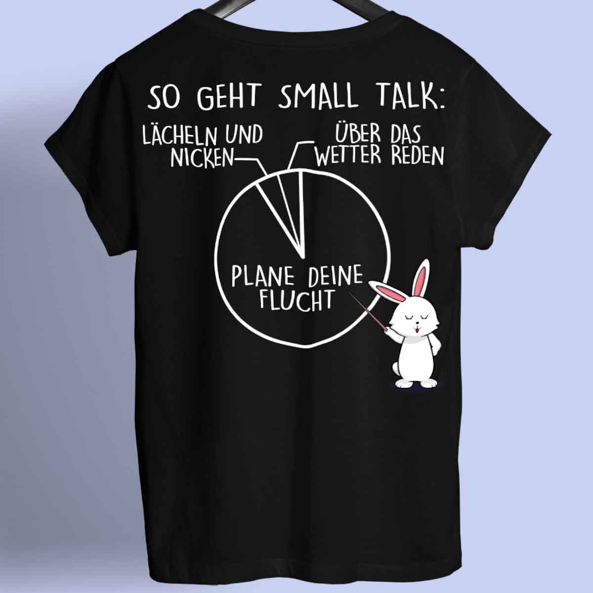 Small Talk Bunny - Shirt Unisex Rückendruck