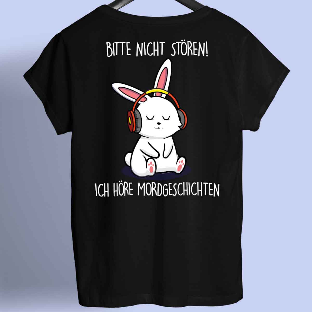 Mordgeschichten Bunny - Shirt Rückendruck