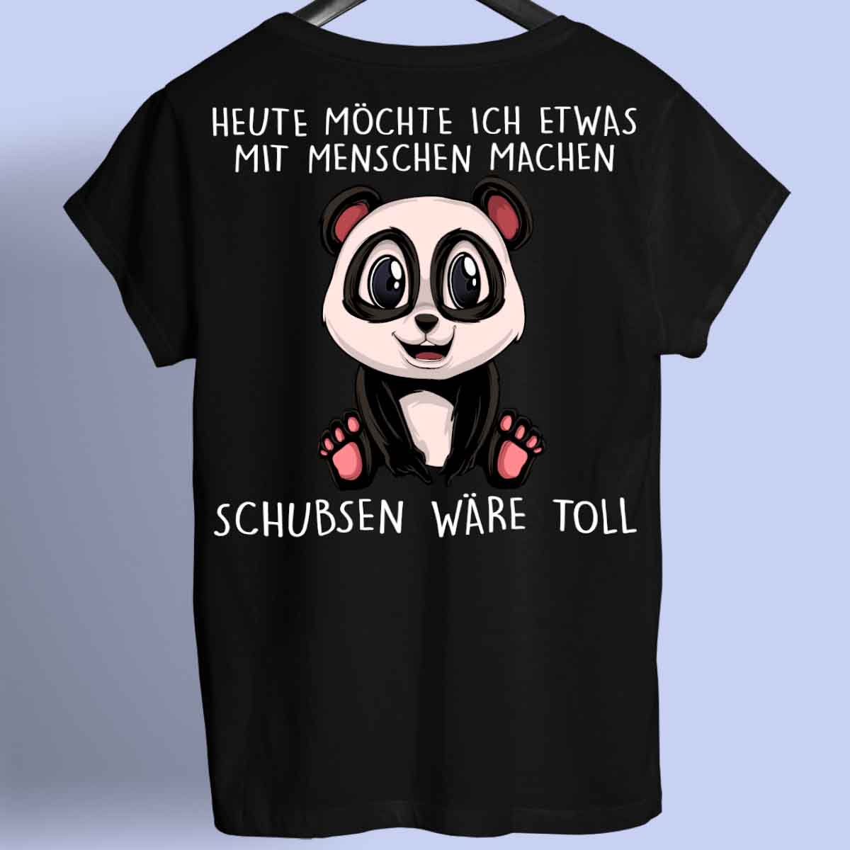 Engel Panda - Shirt Unisex Rückendruck