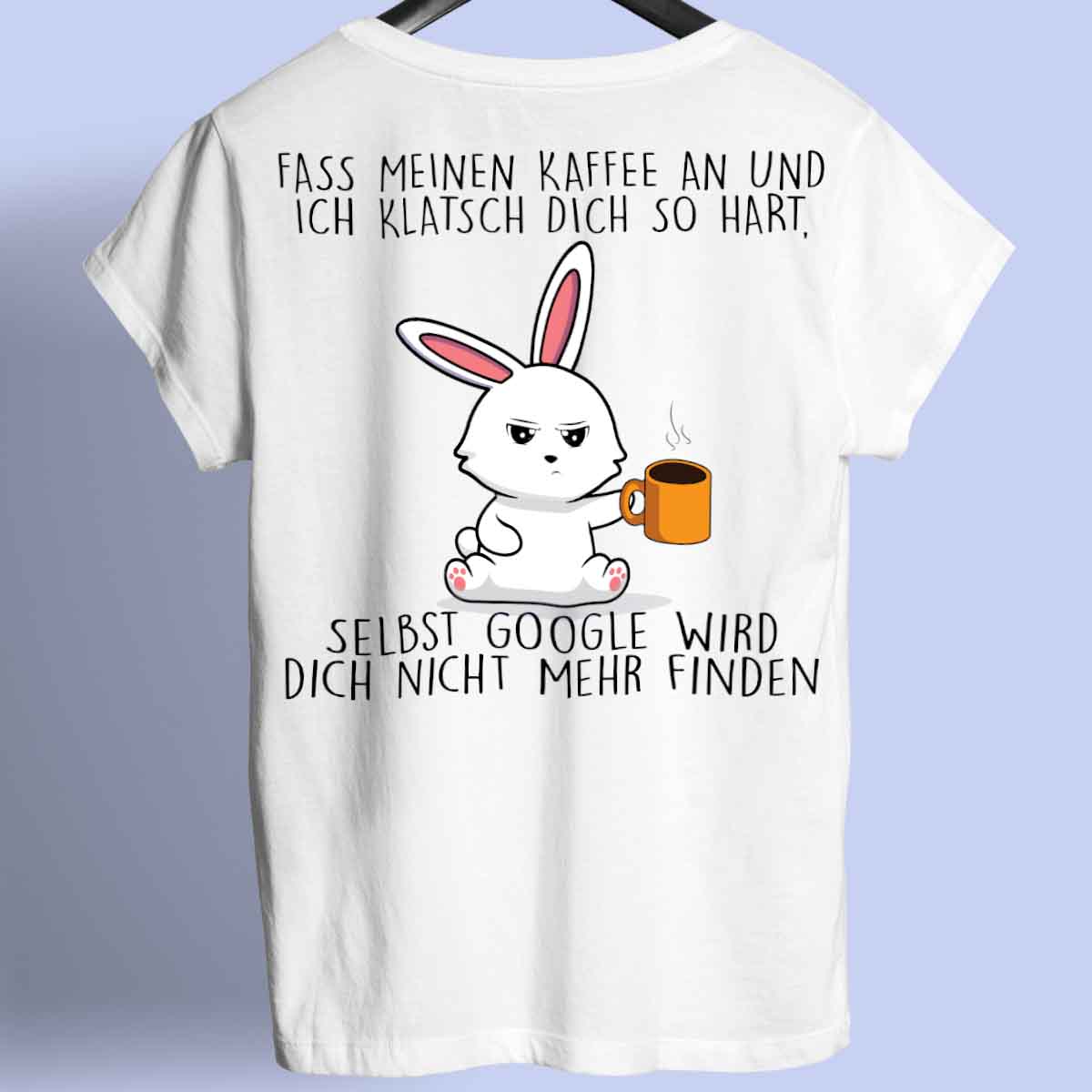 Google Bunny - Shirt Unisex Rückendruck
