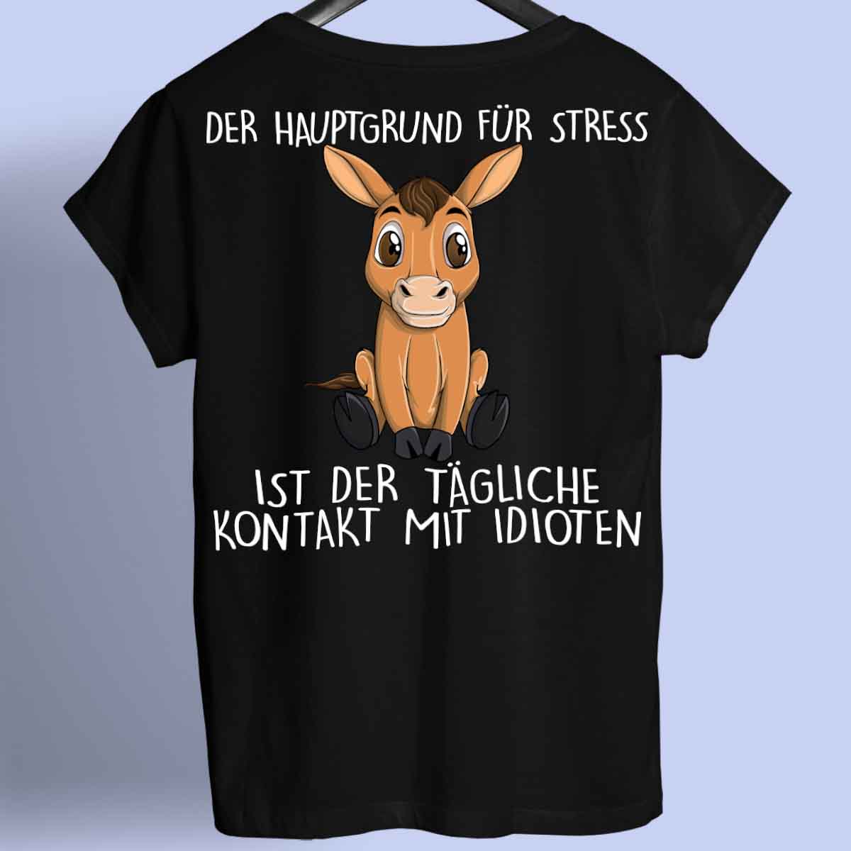 Stress Pferd - Shirt Rückendruck