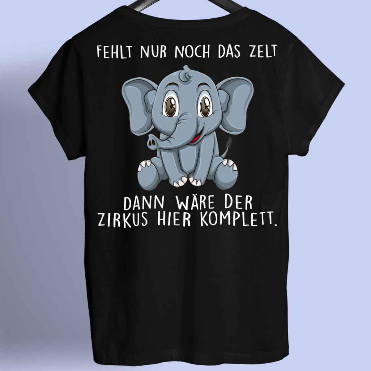 Zirkus Elefant - Shirt Rückendruck