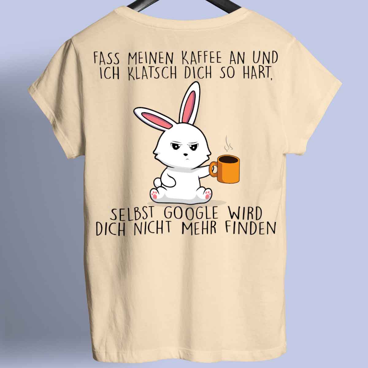 Google Bunny - Shirt Unisex Rückendruck