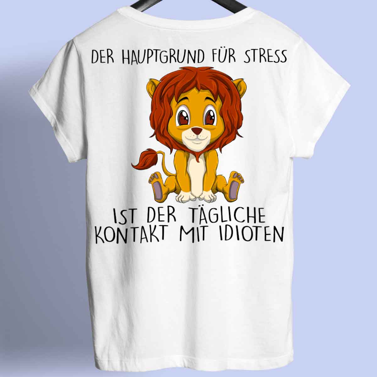 Stress Löwe - Shirt Rückendruck
