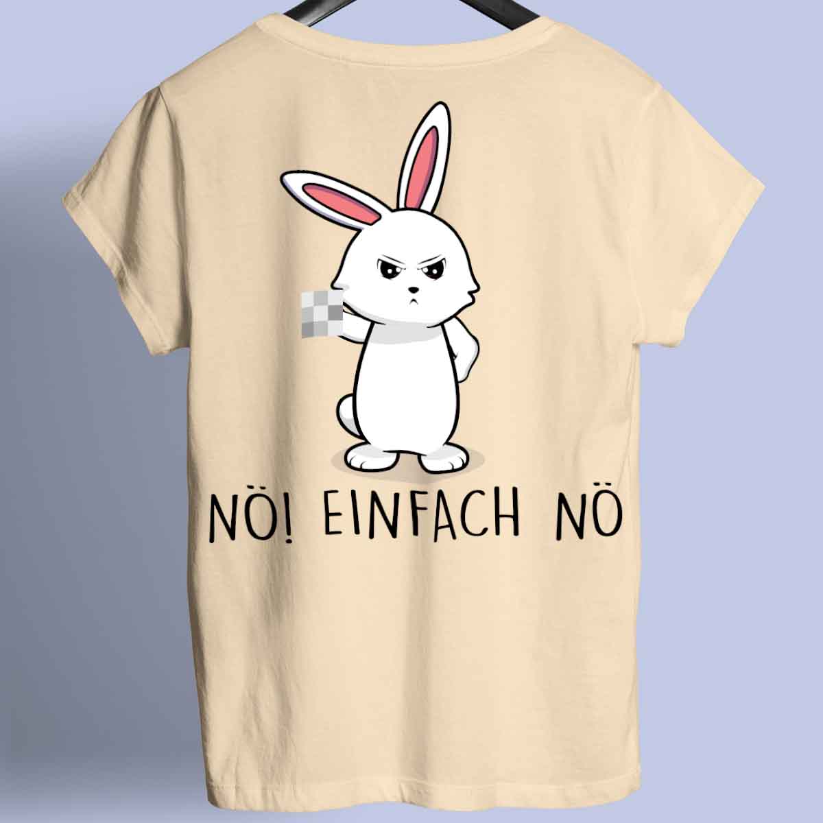 Nö Bunny - Shirt Unisex Rückendruck