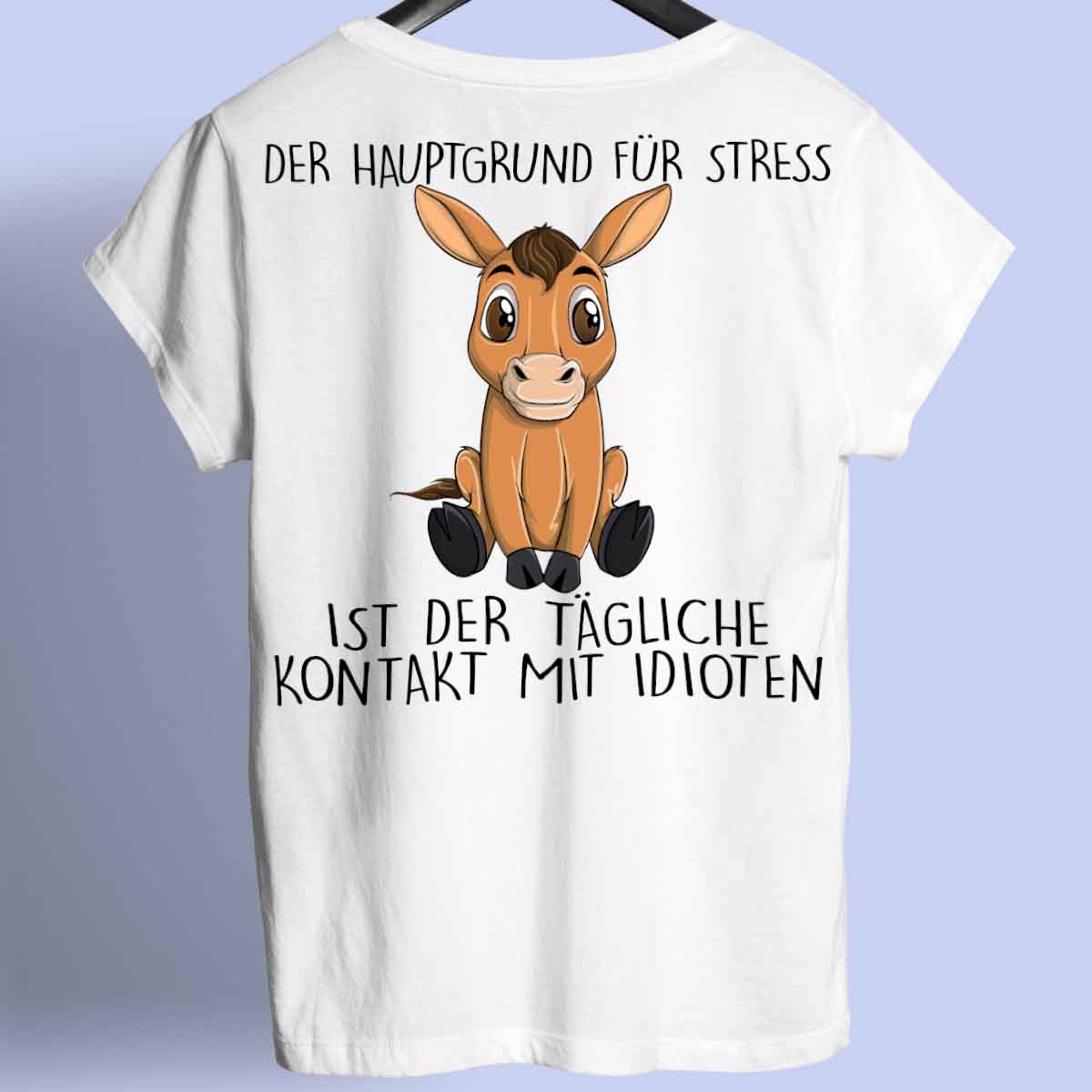 Stress Pferd - Shirt Rückendruck