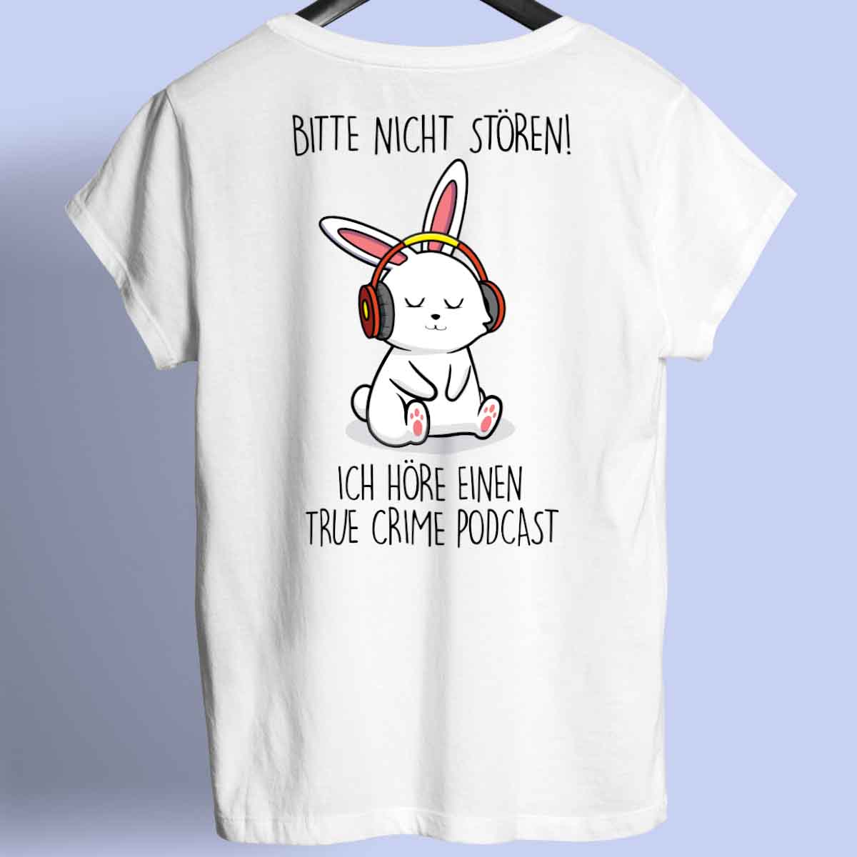 Podcast Bunny - Shirt Rückendruck