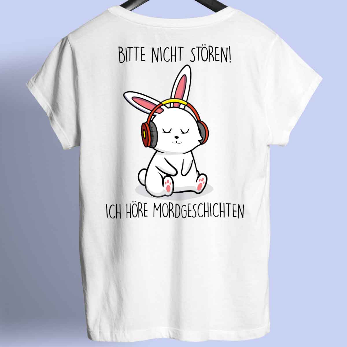 Mordgeschichten Bunny - Shirt Rückendruck