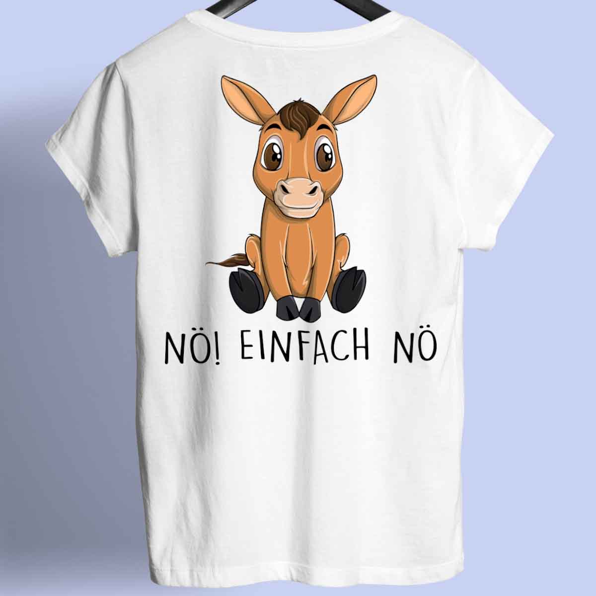 Nö! Pferd - Shirt Unisex Rückendruck