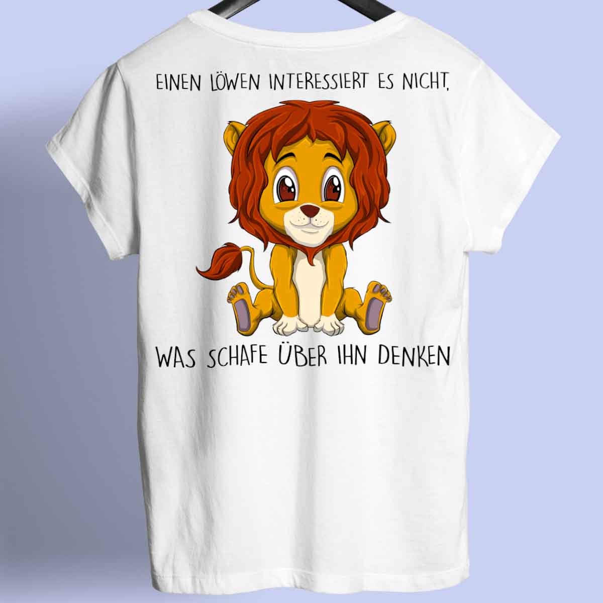 Denken Löwe - Shirt Rückendruck